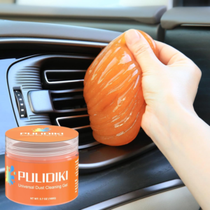 Car Cleaning Gel Putty Car Cleaning Kit Car Interior Cleaner Slime | Car Cleaning Supplies Auto Detailing Tools Car Accessories Car Gifts for Women Men Keyboard Cleaner Orange