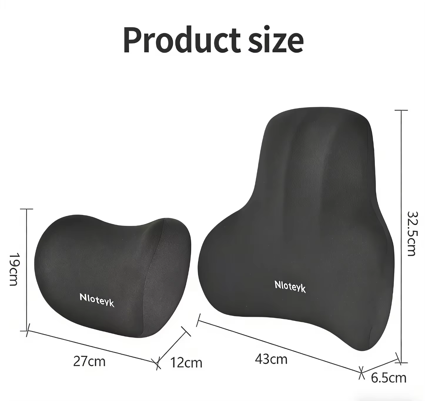 Memory Foam Car Neck Cushion Car Lumbar Support for Car Supplies Universal Neck Pillow Waist Cushion Car Seat Car Accessories - Image 6