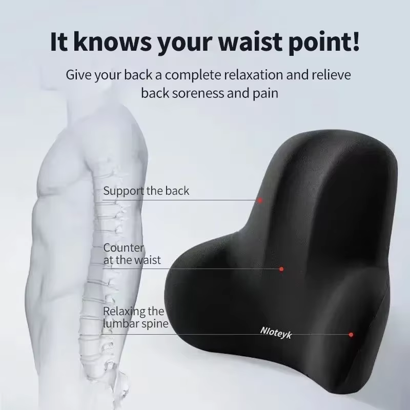 Memory Foam Car Neck Cushion Car Lumbar Support for Car Supplies Universal Neck Pillow Waist Cushion Car Seat Car Accessories - Image 2