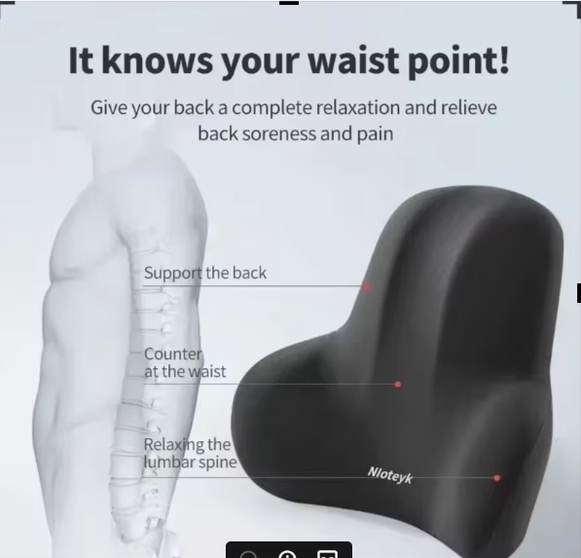 Memory Foam Car Neck Cushion Car Lumbar Support for Car Supplies Universal Neck Pillow Waist Cushion Car Seat Car Accessories - Image 7