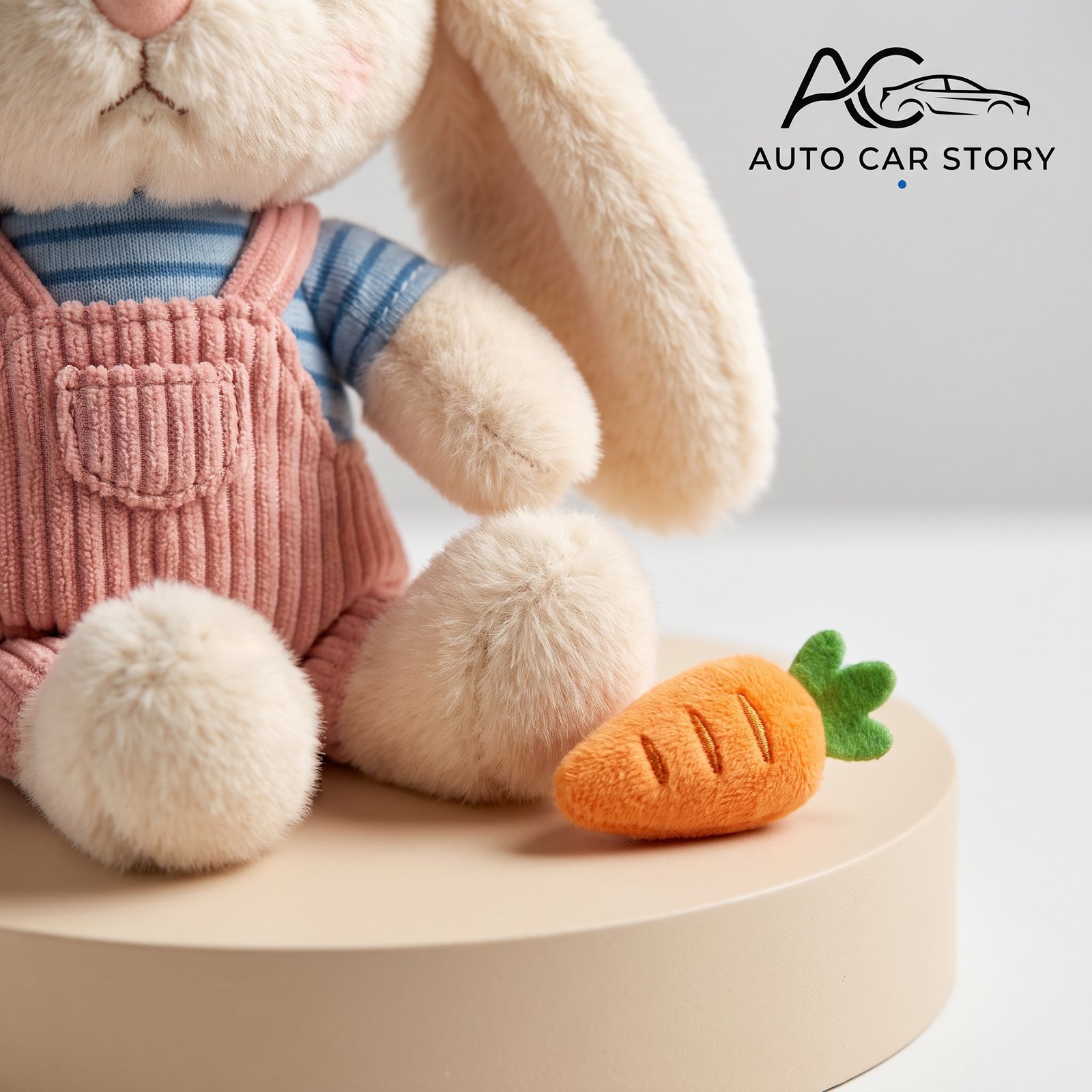 Cute Rabbit Car Headrest & Neck Pillow Set - Image 3