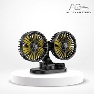 Dual-Head Car Backseat Cooling Fan