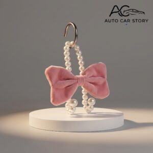 Decorative Pearl Bowknot Car Seat Back Hook